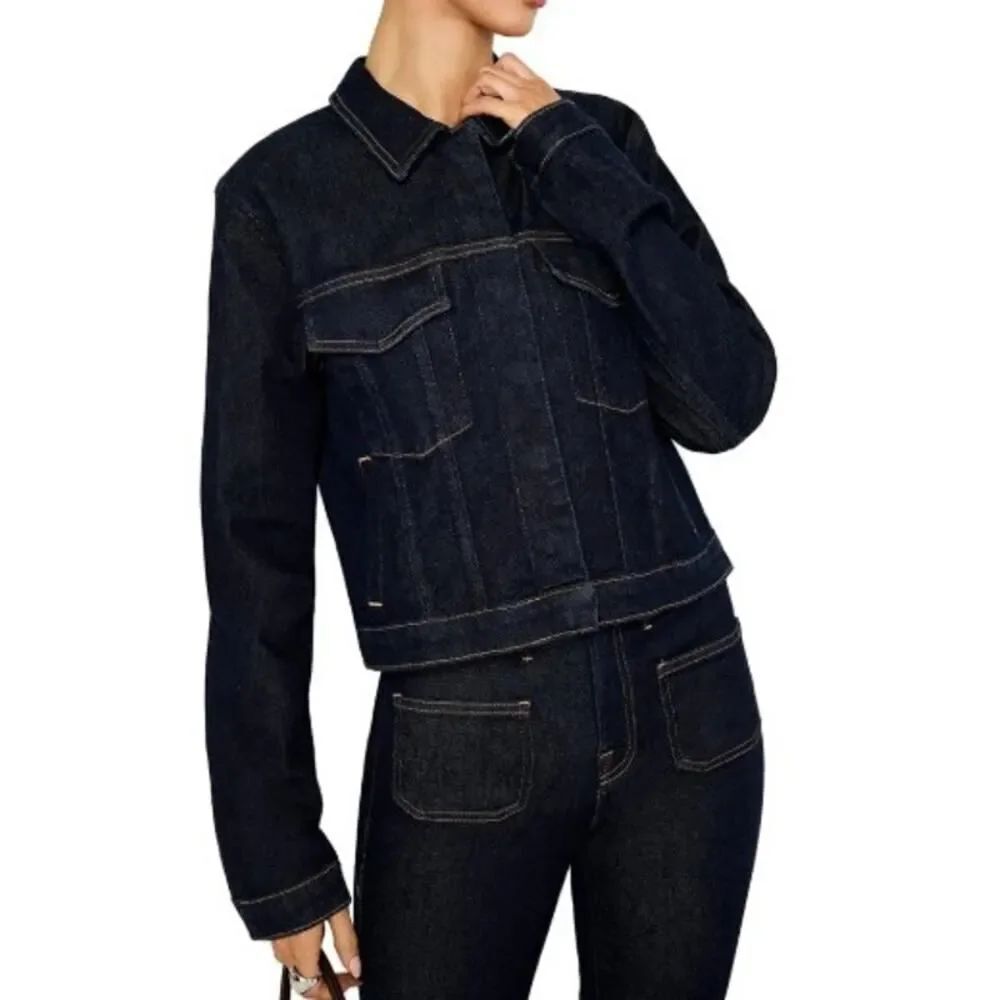 NWT Good American Committed Denim Jacket Women's Sz. XL